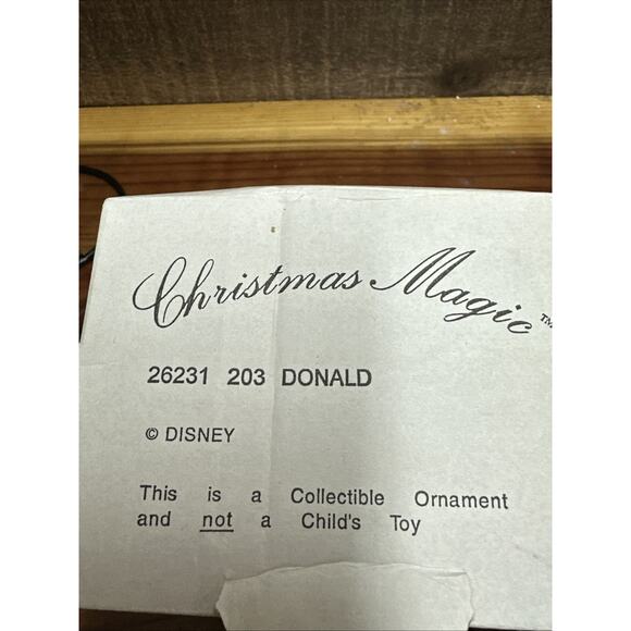 Disney Christmas Magic Donald Duck Angel Grollier Ornament In Box - Picture 4 of 4